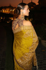 Taniya Shroff in Arundhati Crepe Saree Set