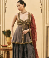 Neel-Shyam Tissue Organza Sharara Set
