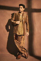 Ibrahim in Zarvika Brocade Bundi Set