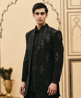 Kaala Satin Indowestern Set