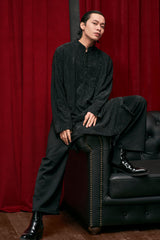 Black Glitz Kurta Set