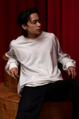 Silver Cascade Crystal Sweatshirt