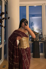 Jully Patel in Mekhala Saree Set