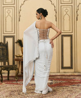 Falsai Georgette Corset Saree Set