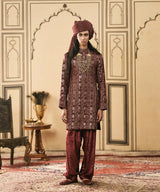Maroonya Chanderi Brocade Velvet Kurta Set