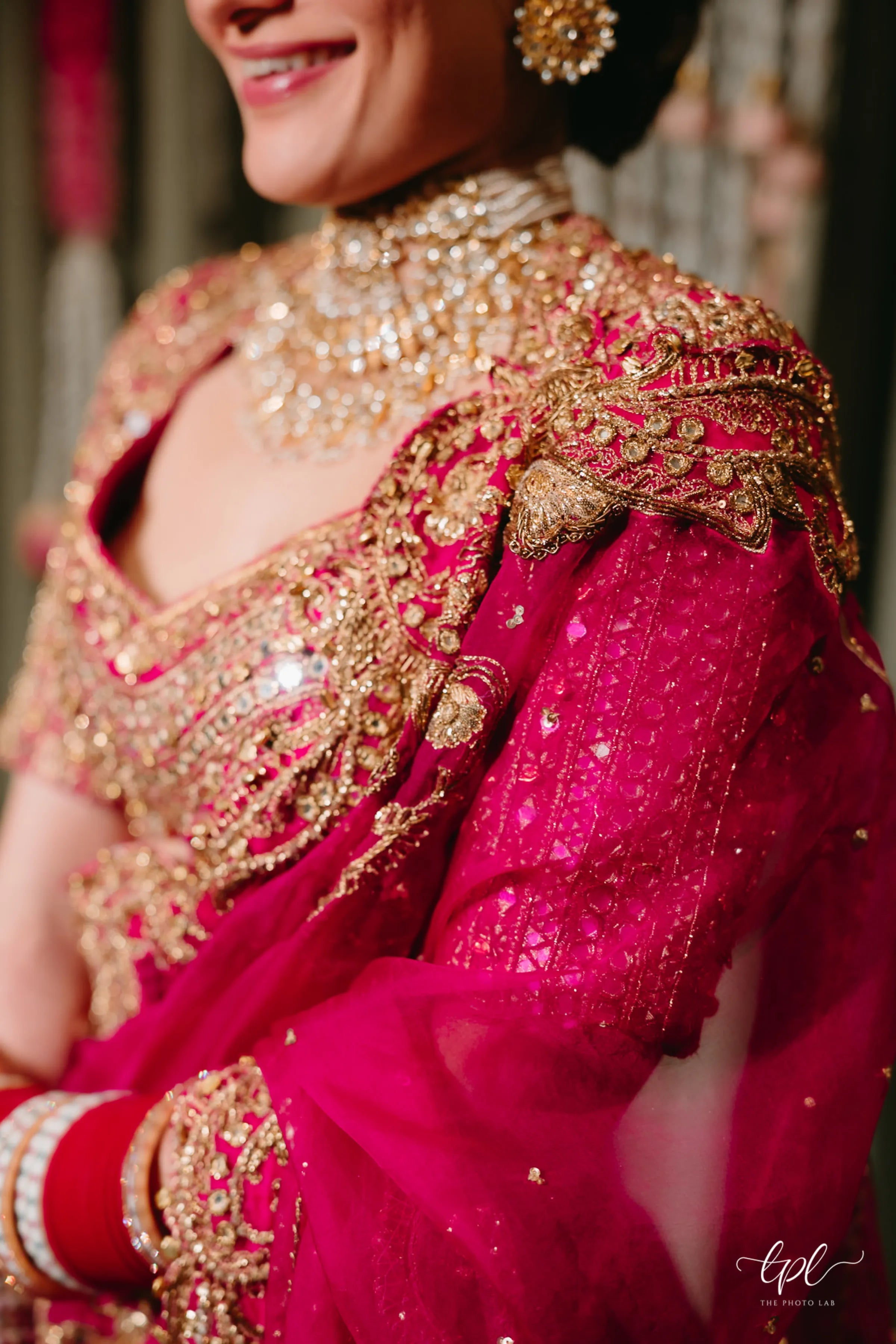 Shauna Gautam in Rani Pink Bridal Lehenga Set