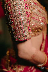 Shauna Gautam in Rani Pink Bridal Lehenga Set