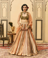 Rangbahar Tissue Brocade Lehenga Set