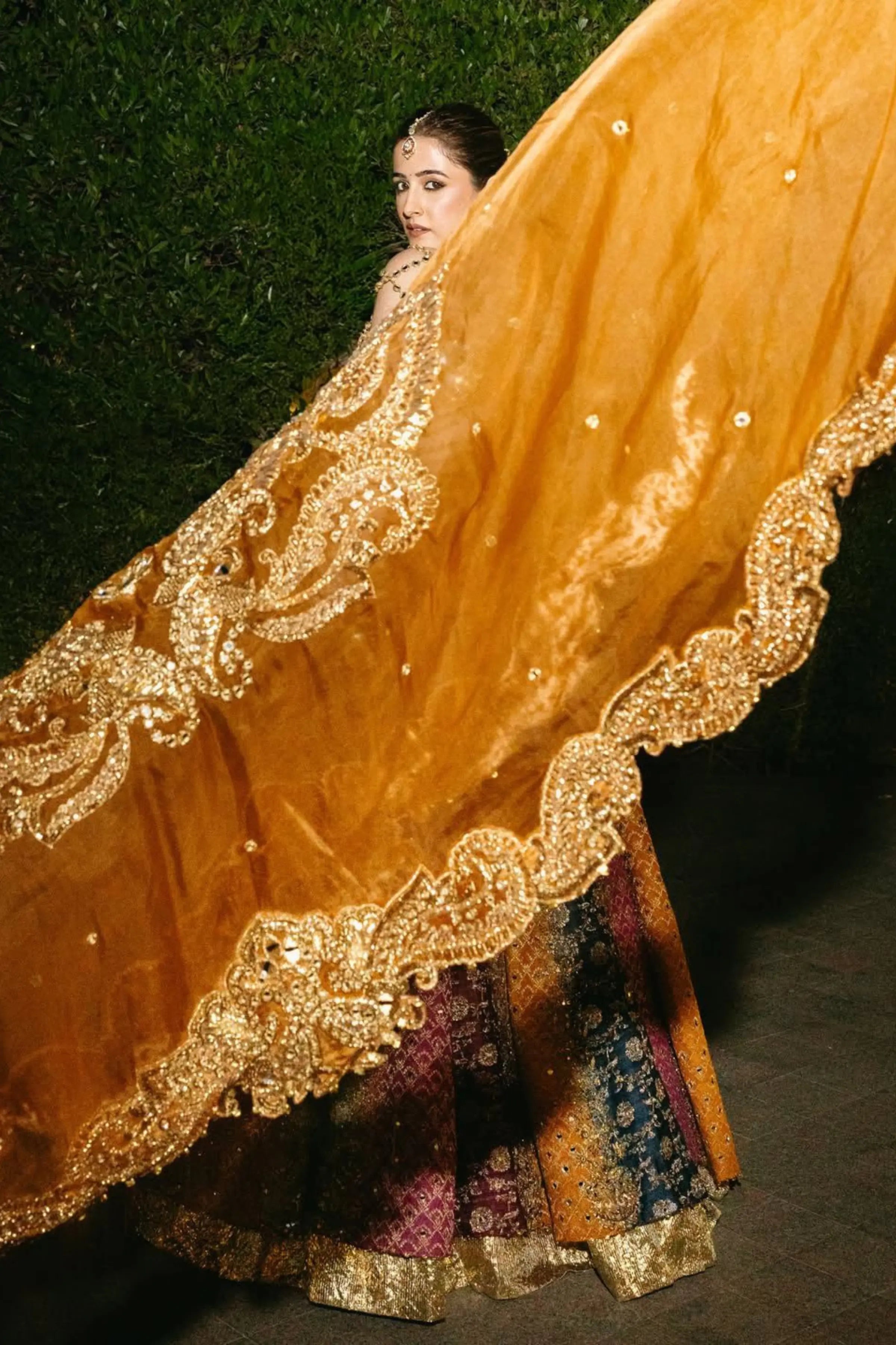 Nupur Sanon in Kalidar Multicolour Lehenga Set