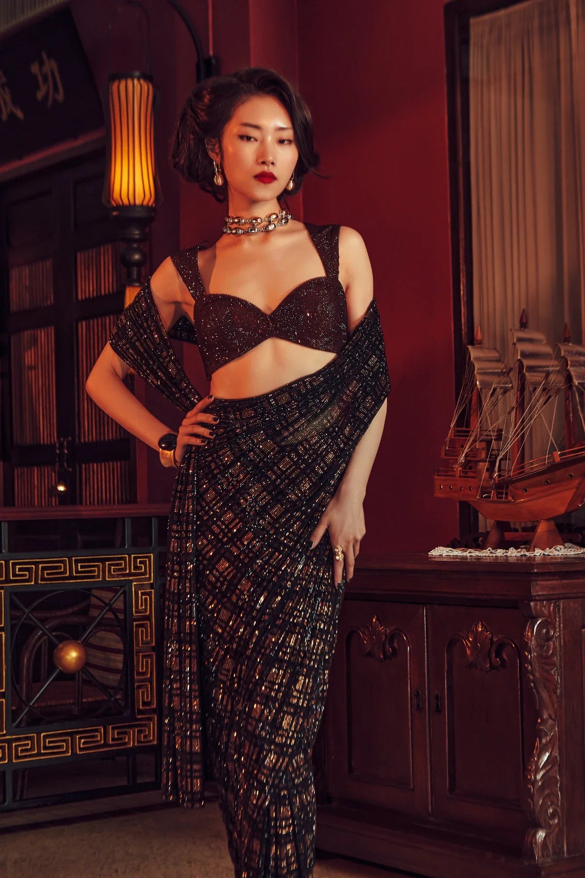 Minji Saree Set