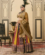 Rangotsav Brocade Phulkari Lehenga Set