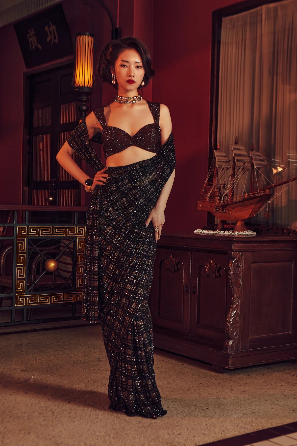 Minji Saree Set