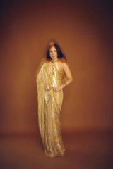 Bhumi Pednekar in Kanakjyoti Saree Set