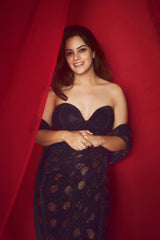 Aakriti Khurana in Dottie Saree Set