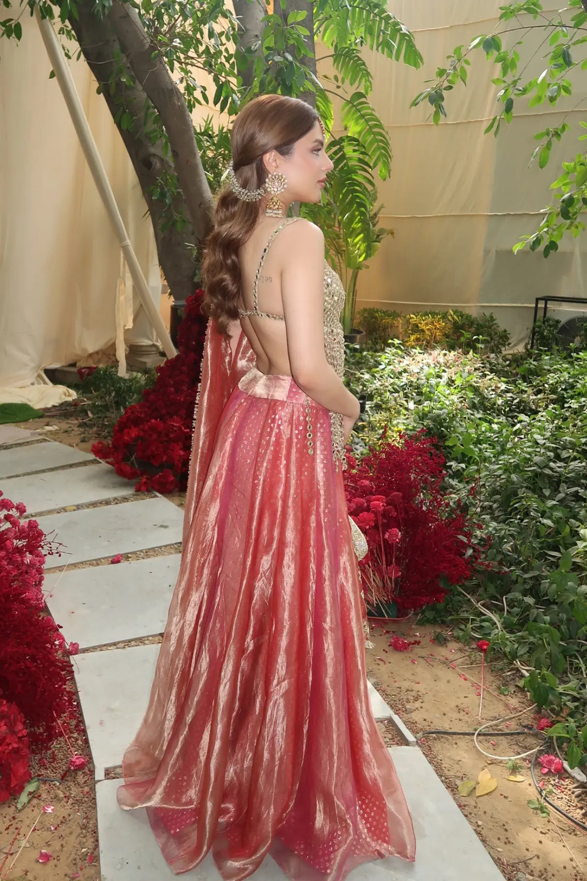 Muskan in Gulbahar Mirror Sharara Set