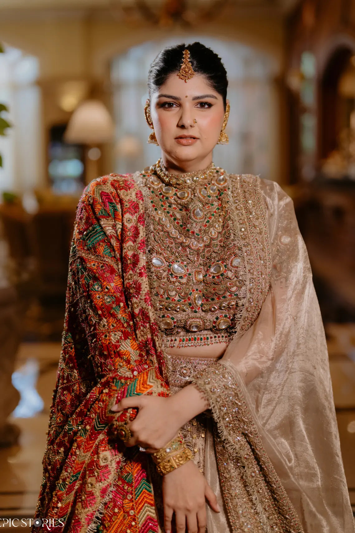 Anshula in Swarnali Bridal Lehenga Set
