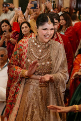 Anshula in Swarnali Bridal Lehenga Set
