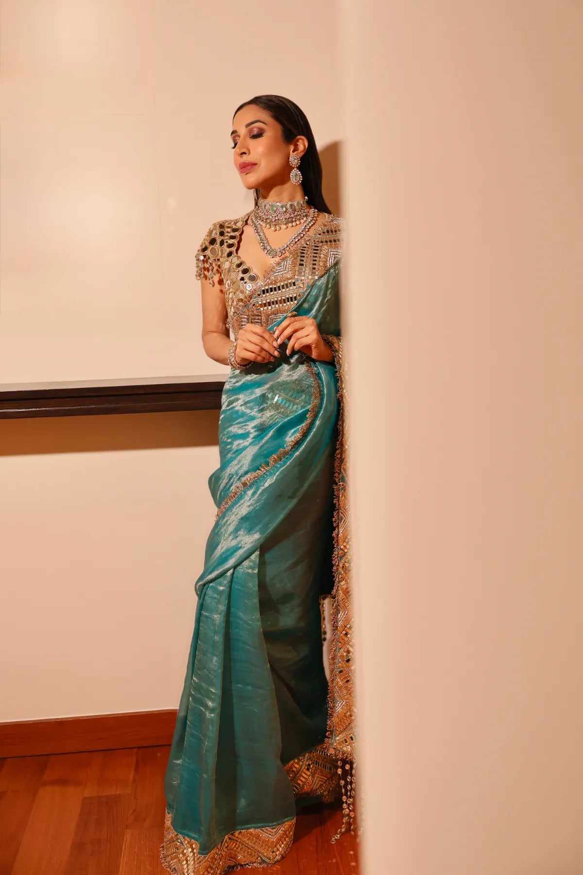 Sophie Choudry in Neelima Saree Set