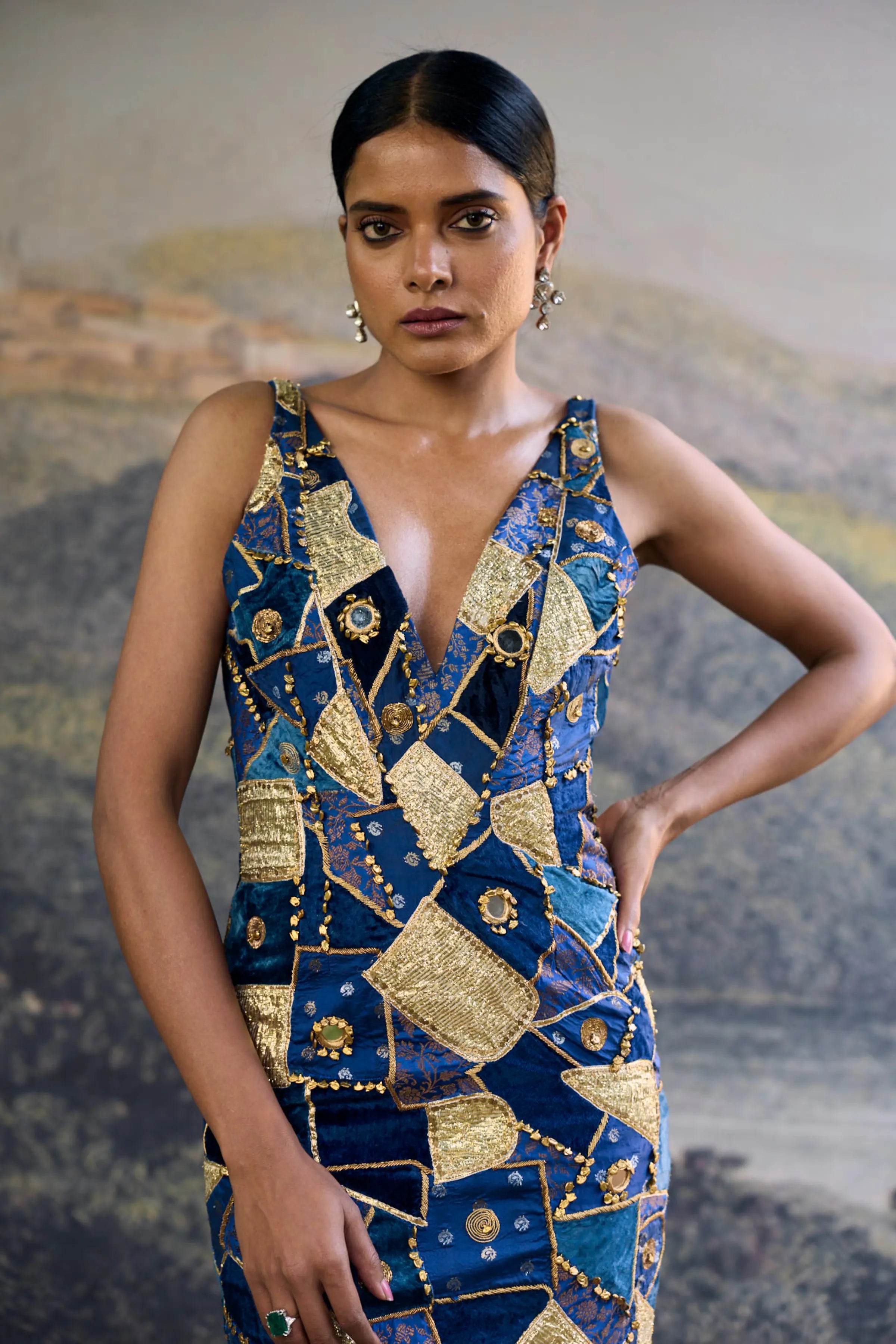 Neelratna Patchwork Gown