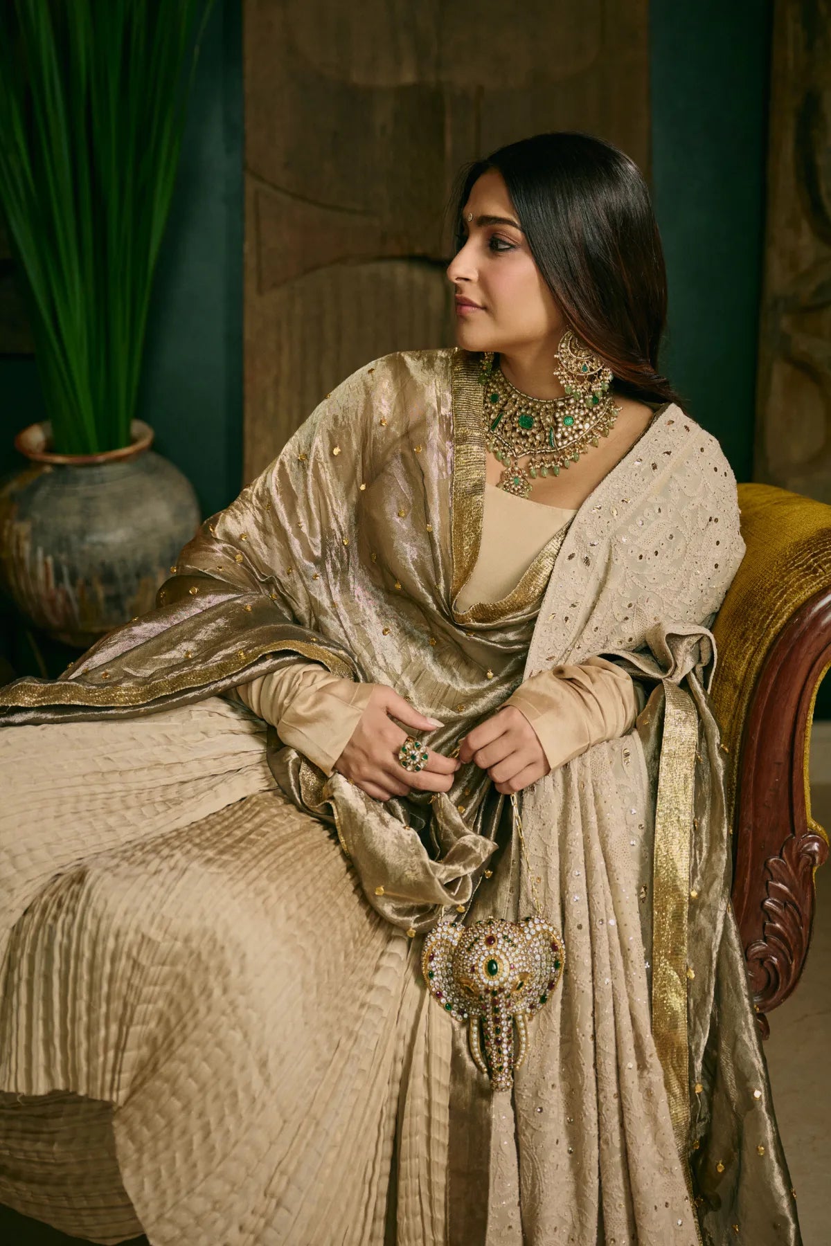 Sonam Kapoor in Swarnima Anarkali Set