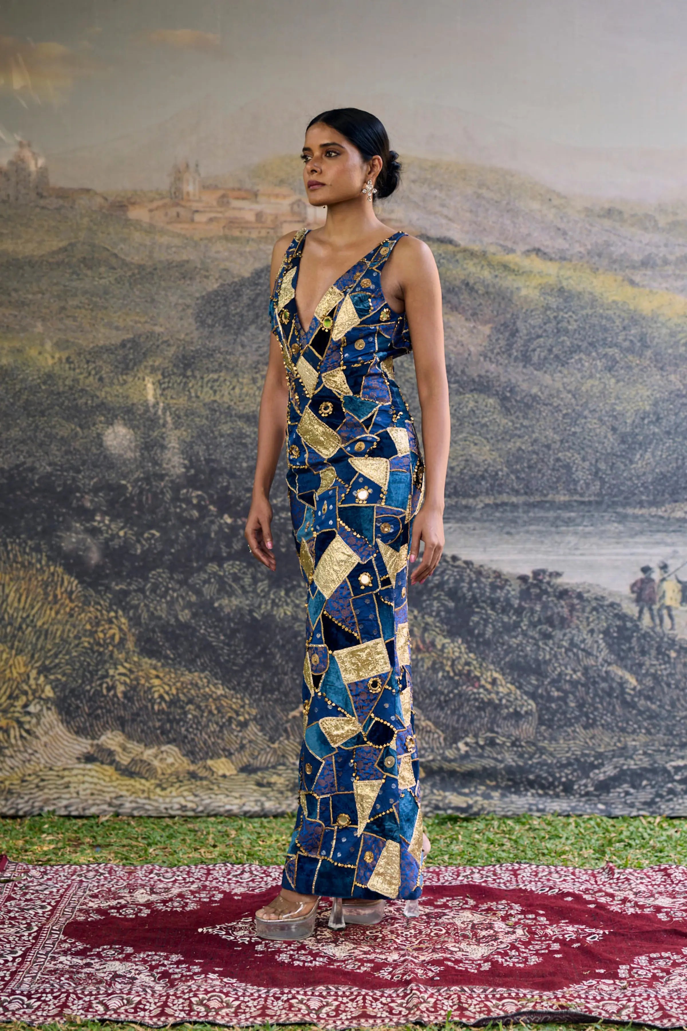Neelratna Patchwork Gown