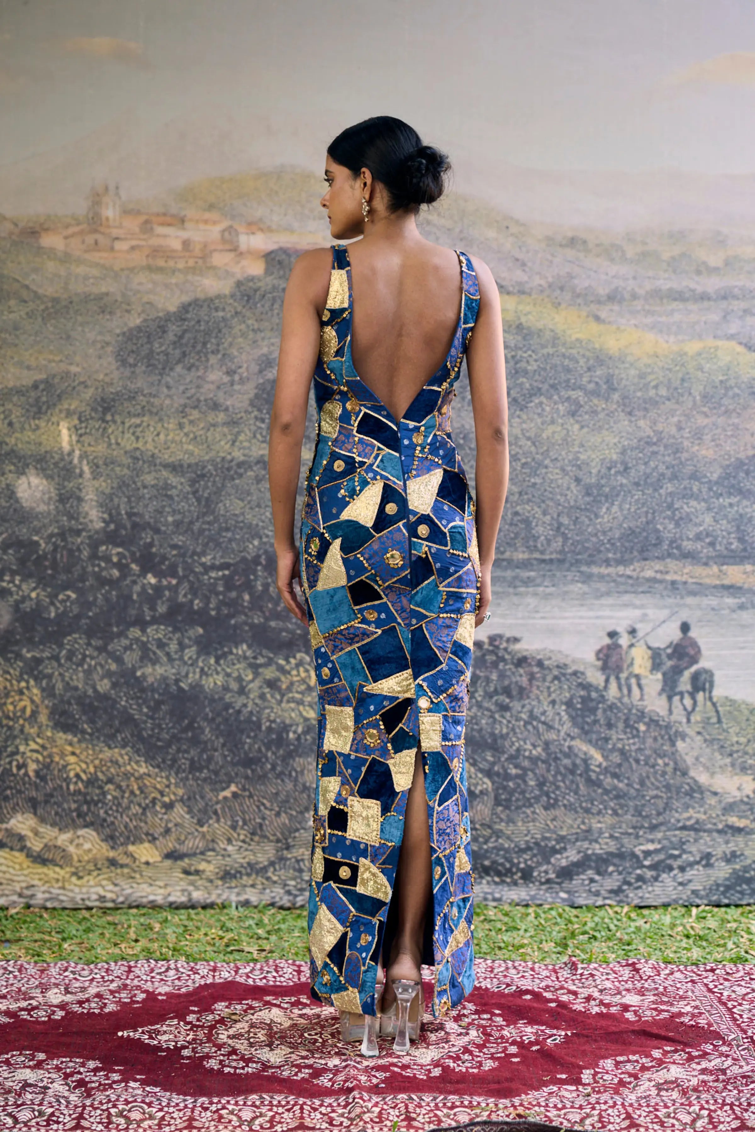 Neelratna Patchwork Gown