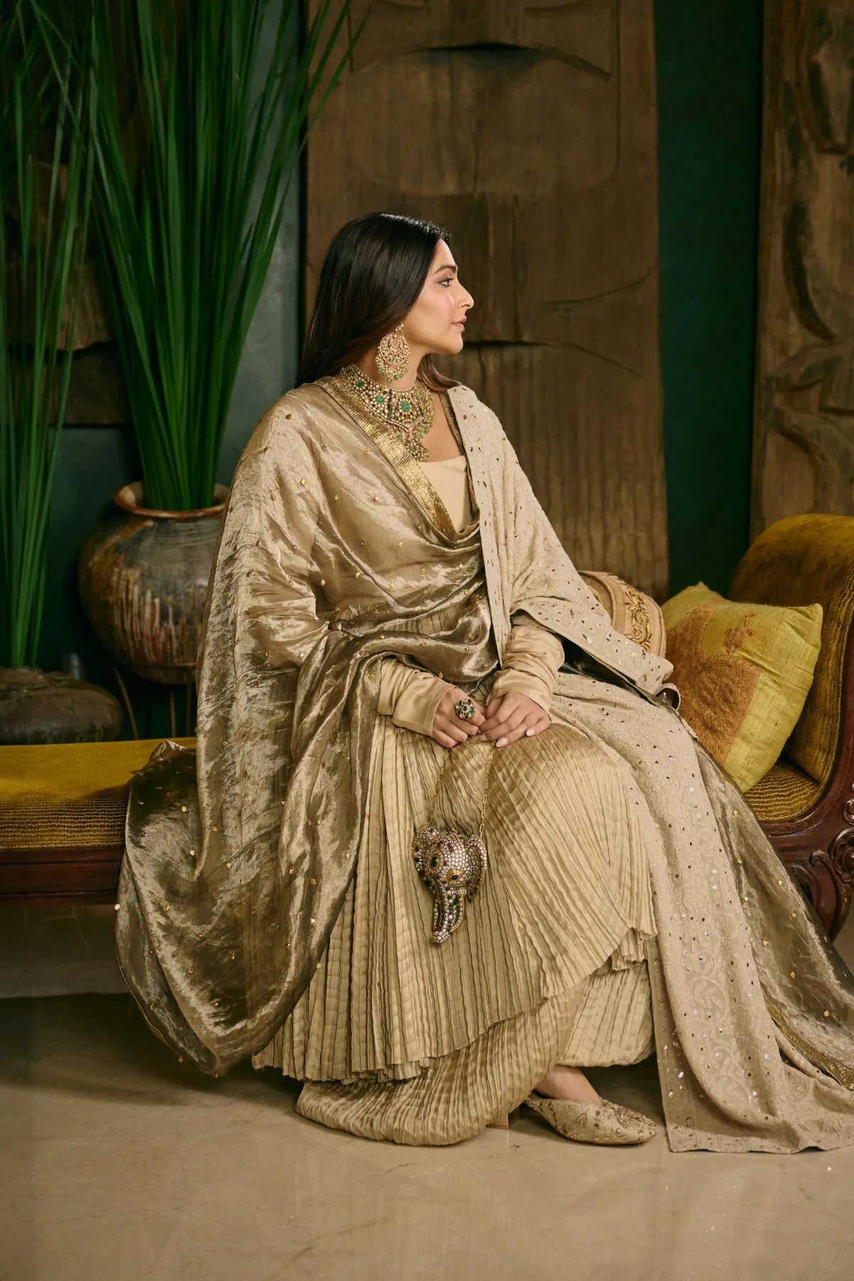 Sonam Kapoor in Swarnima Anarkali Set