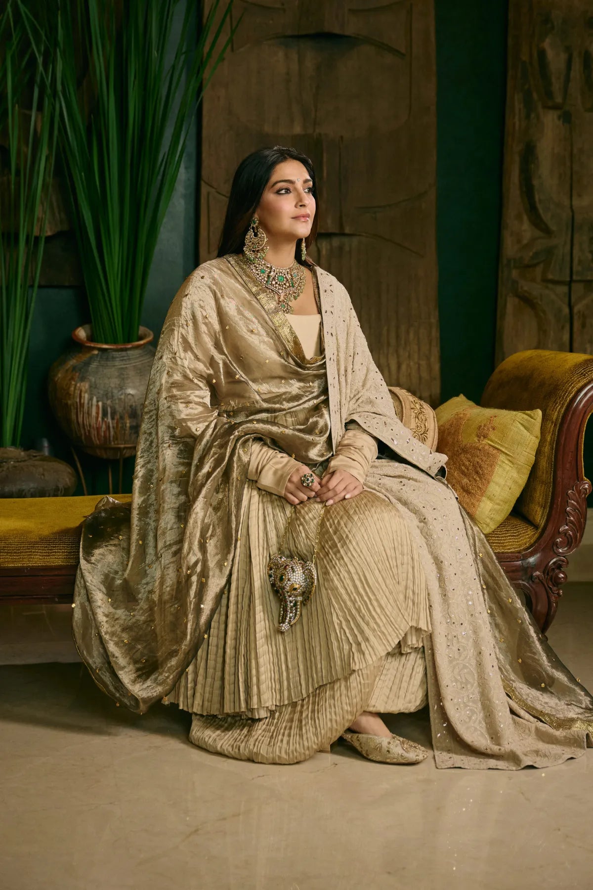 Sonam Kapoor in Swarnima Anarkali Set