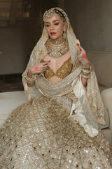 Komal pandey in Shahi Saaz Lehenga Set