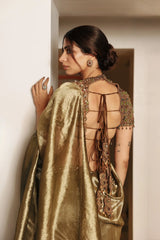 Khushi Kapoor in Svarnalekha Jadaau Saree Set