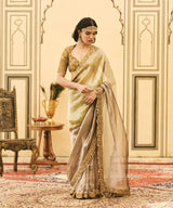 Shyama Tissue Zardosi Saree Set