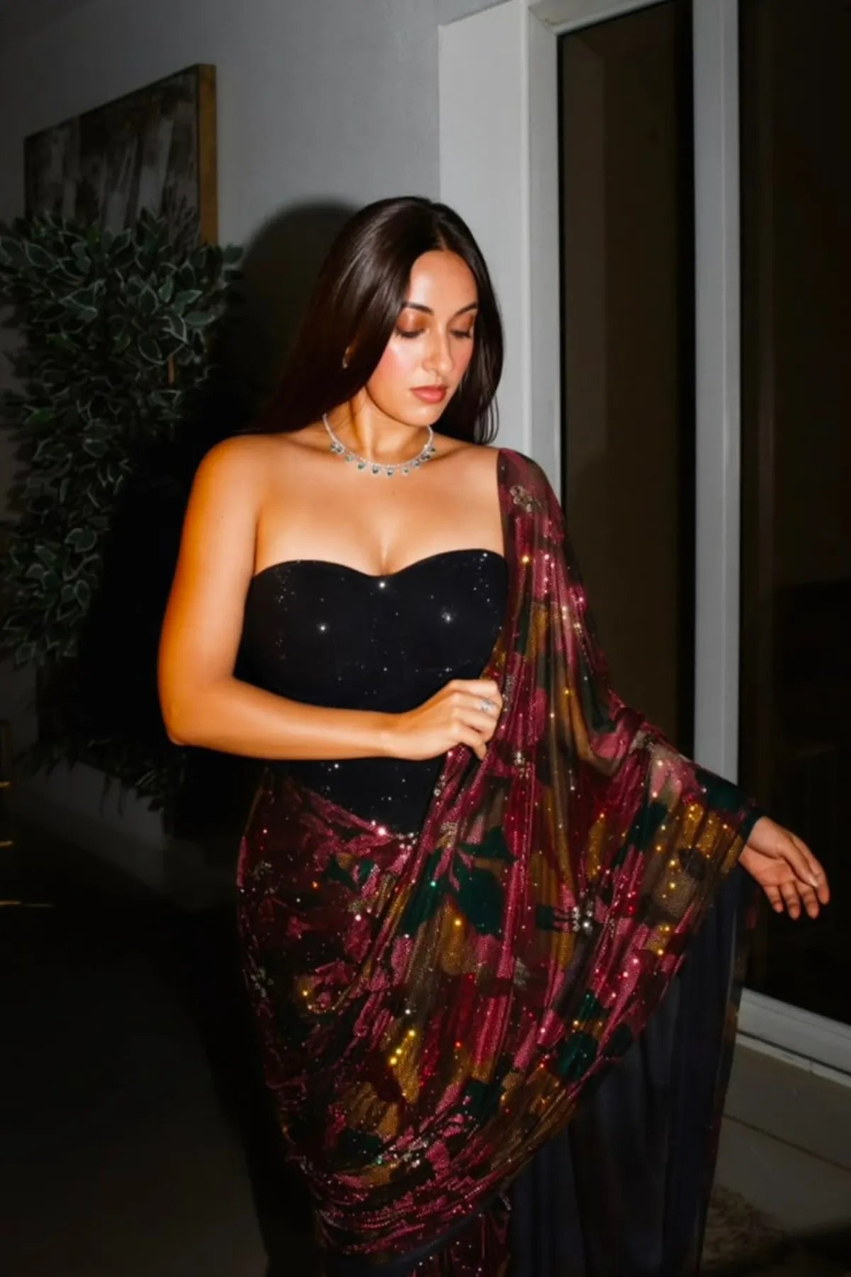 Akanksha Kapoor in Yasmeen Corset Saree Set