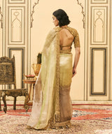 Shyama Tissue Zardosi Saree Set