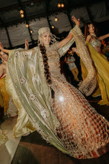 Arissa in Tarakini Lehenga Set