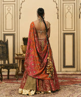 Chitrali Brocade Phulkari Lehenga Set