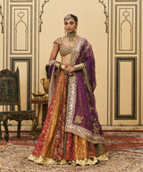 Chitrali Brocade Phulkari Lehenga Set