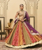 Chitrali Brocade Phulkari Lehenga Set