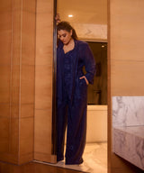 Kajol in Midnight Stardust Crystal Co-ord Set