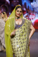 Neelkanthi Noor Bandhani Saree Set