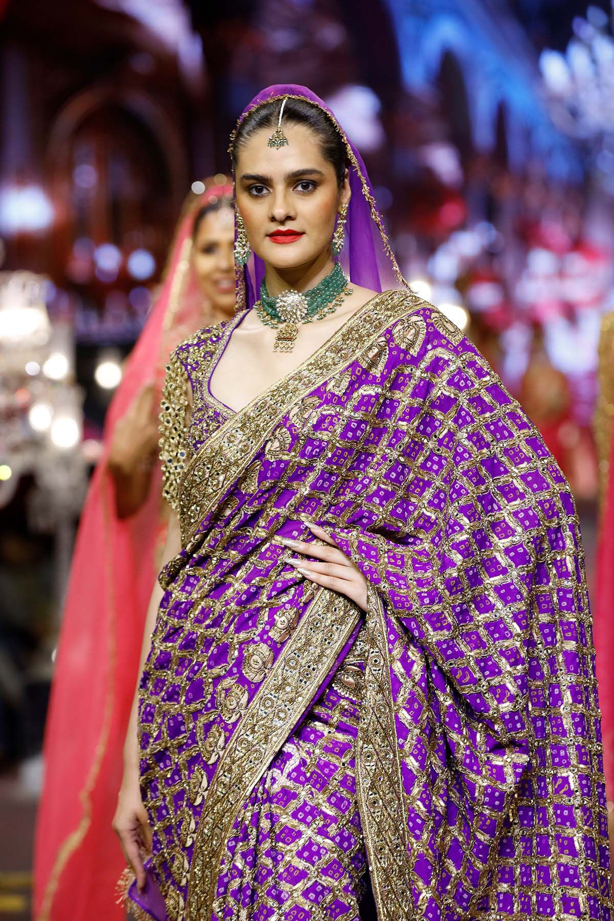Banafsha Ombr? Saree Set