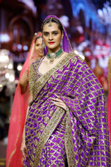 Banafsha Ombr? Saree Set