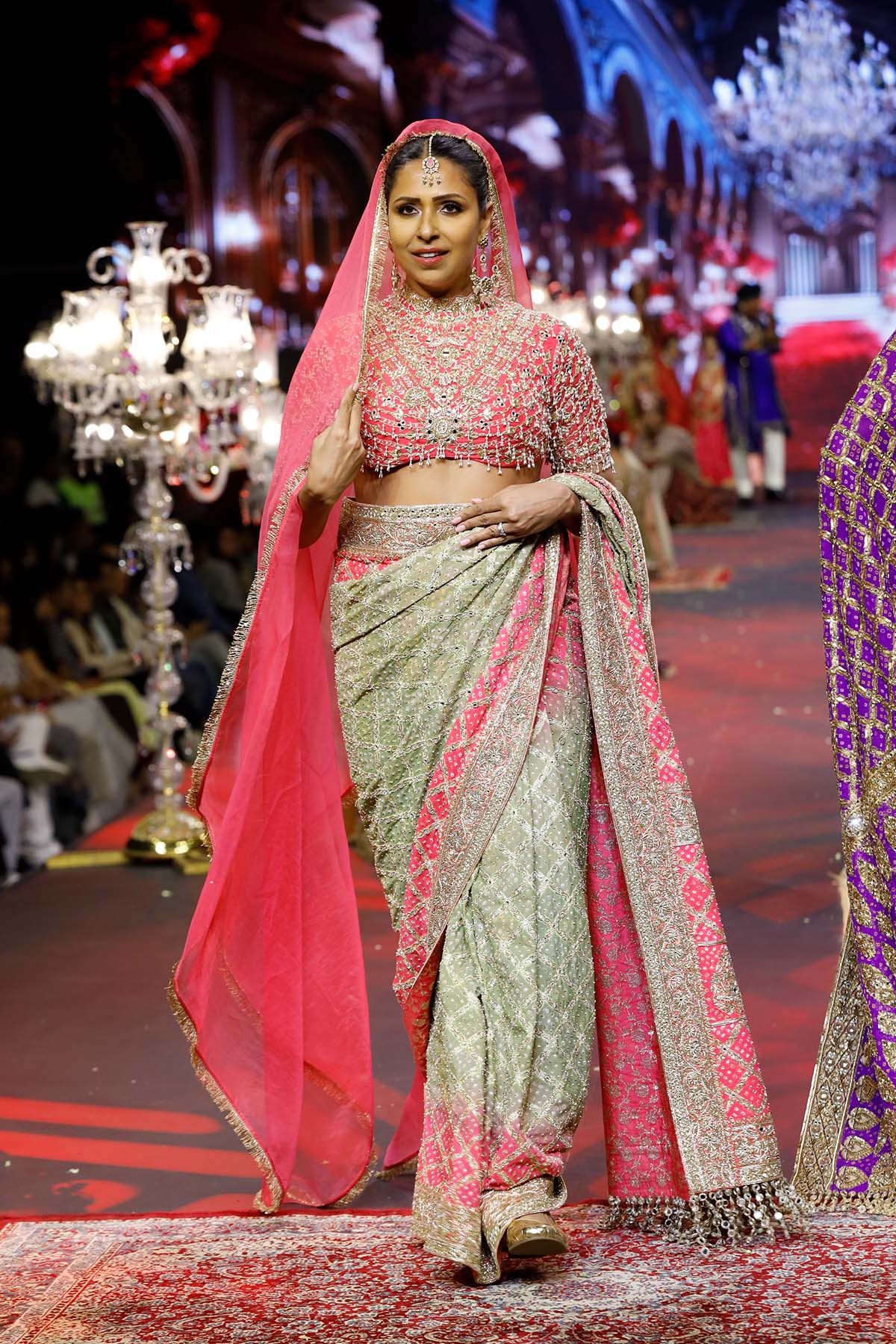 Gulnaar Ombre Saree Set