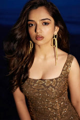 Ahsaas Channa in Leopard Skin Embellished Short Dress