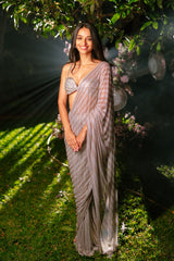 Celestial Stride Saree Set
