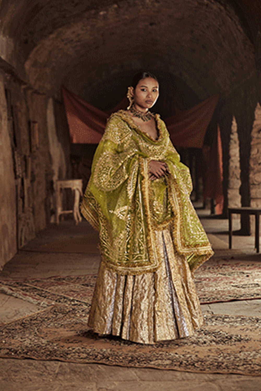 Aliya Sona Anarkali Set With Dupatta
