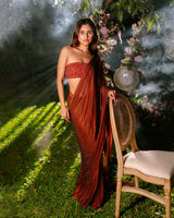 Ember Glow Saree Set