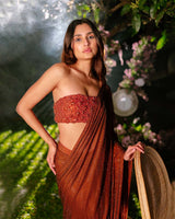 Ember Glow Saree Set