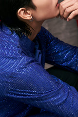 Cobalt Crystal Kurta Set