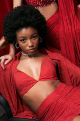 Scarlet Sparkle Trio Skirt Set