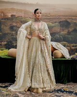 Shvet Afsana Lehenga  with Single Dupatta
